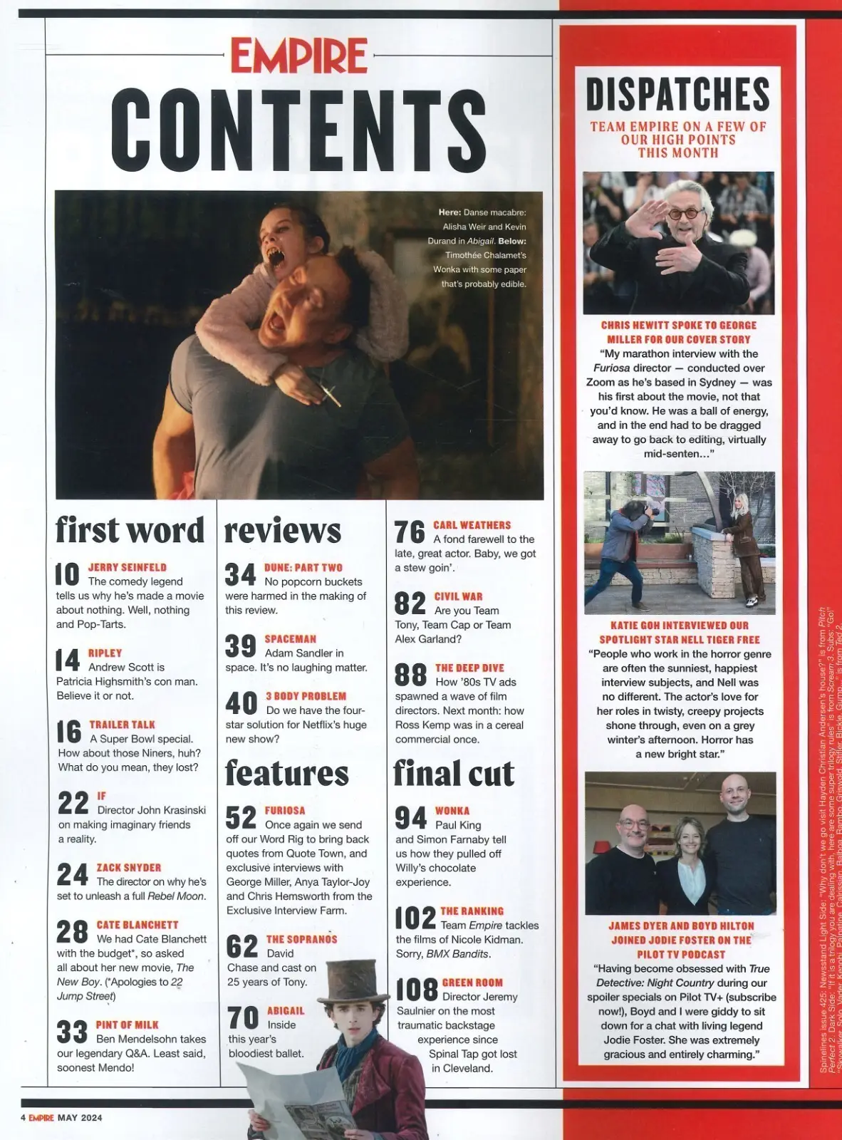 Empire Magazine: Furiosa, Mad Max, Anya Taylor-Joy, Chris Hemsworth, May 2024 - image 2 | Free standard UK delivery included | Discount Quality Products