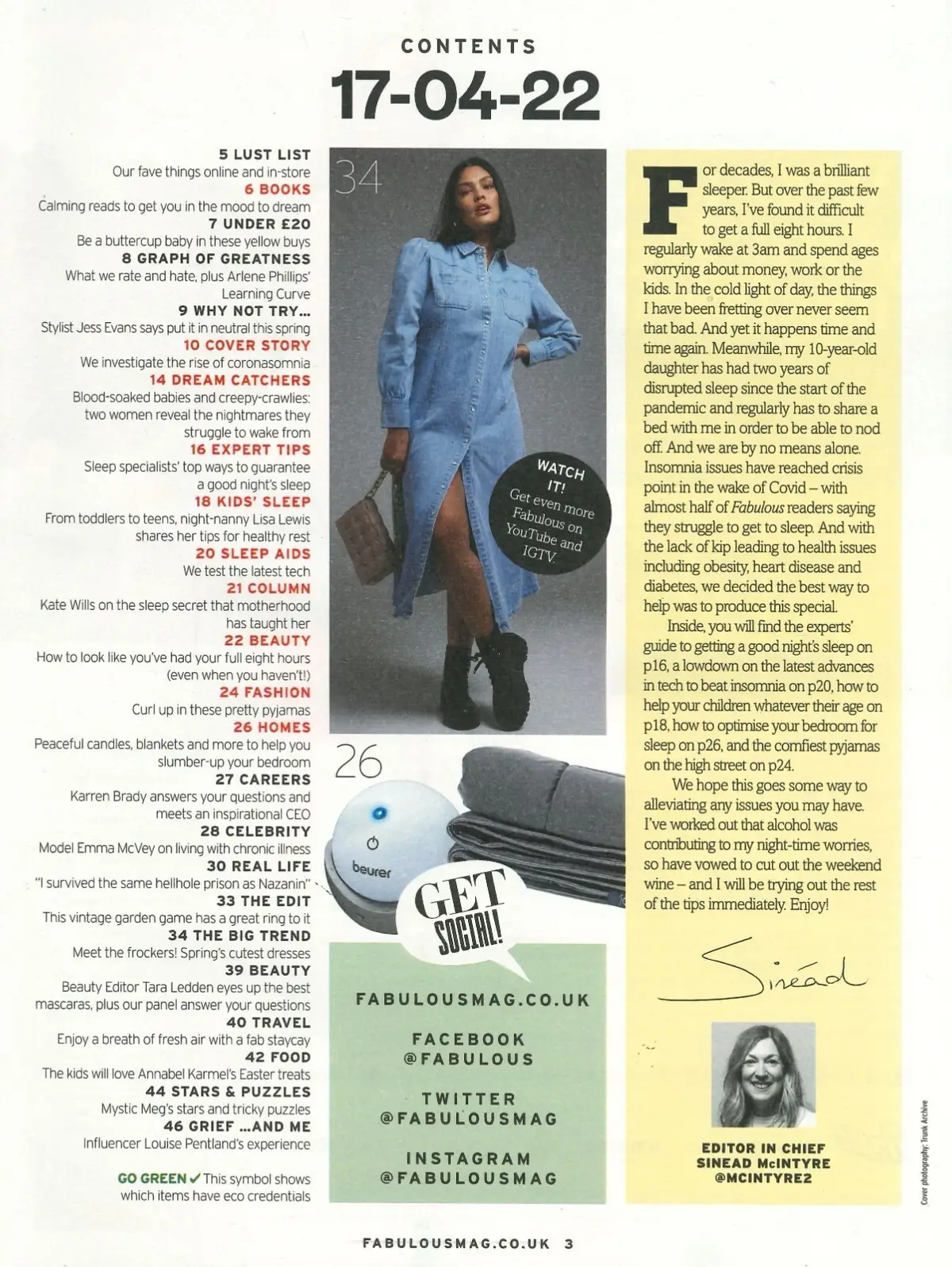 Fabulous Magazine, Arlene Phillips, Emma McVey, Louise Pentland, Fashion 17.4.22 - image 2 | Free standard UK delivery included | Discount Quality Products