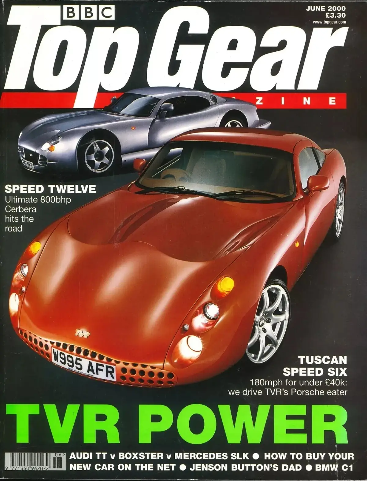 BBC Top Gear Magazine: Issue #81, Jaguar XJR, Jezza, Suzuki GSX R750, June 2000