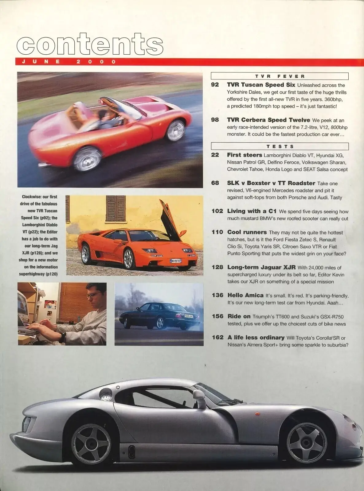 BBC Top Gear Magazine: Issue #81, Jaguar XJR, Jezza, Suzuki GSX R750, June 2000 - image 2 | Free standard UK delivery included | Discount Quality Products