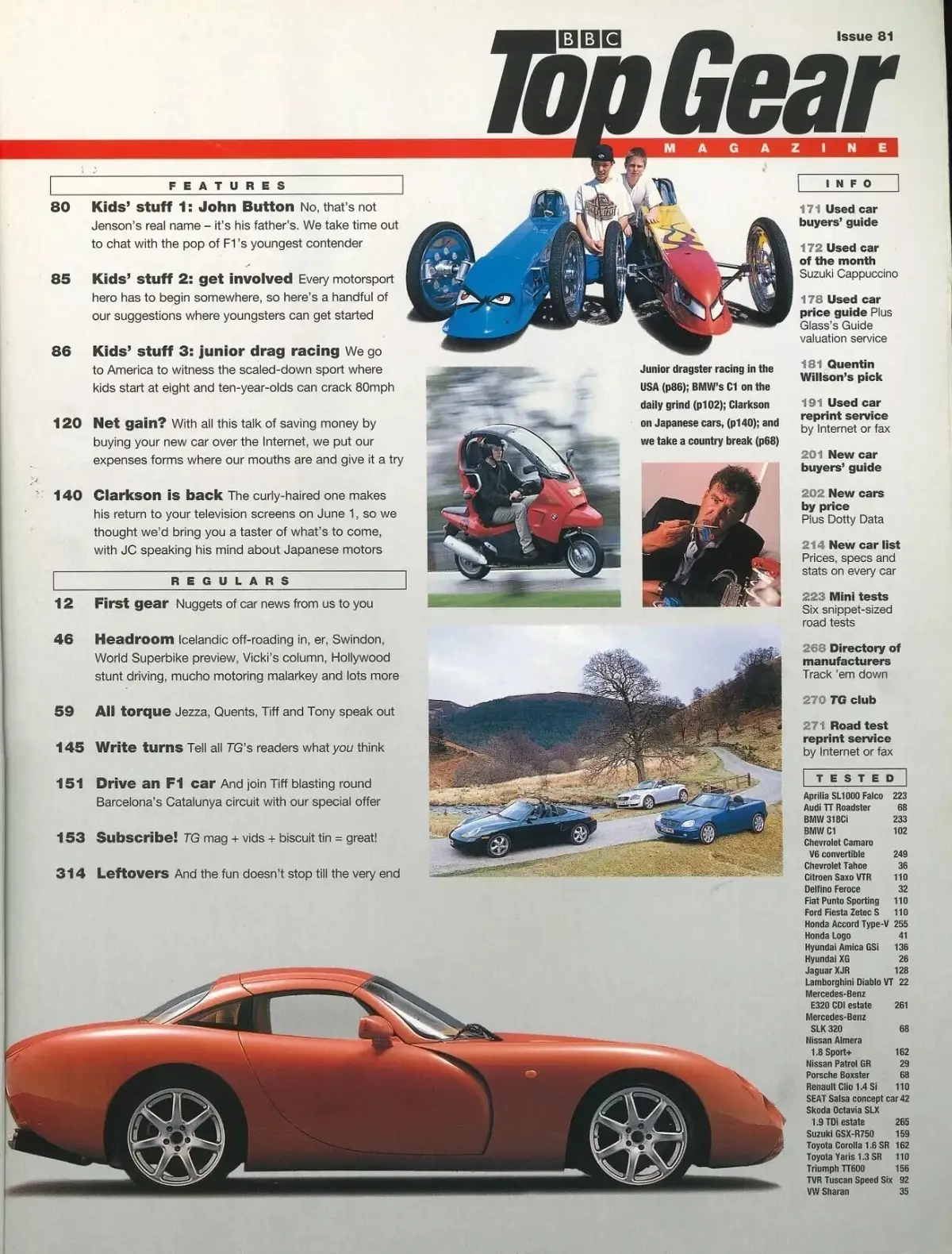 BBC Top Gear Magazine: Issue #81, Jaguar XJR, Jezza, Suzuki GSX R750, June 2000 - image 3 | Free standard UK delivery included | Discount Quality Products