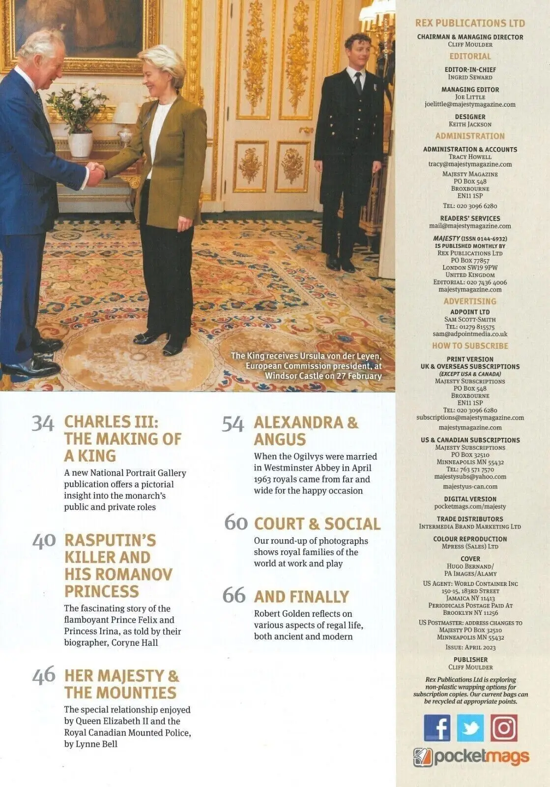 Majesty Magazine, King Charles, Queen Elizabeth, Prince Louis, Royal, April 2023 - image 3 | Free standard UK delivery included | Discount Quality Products
