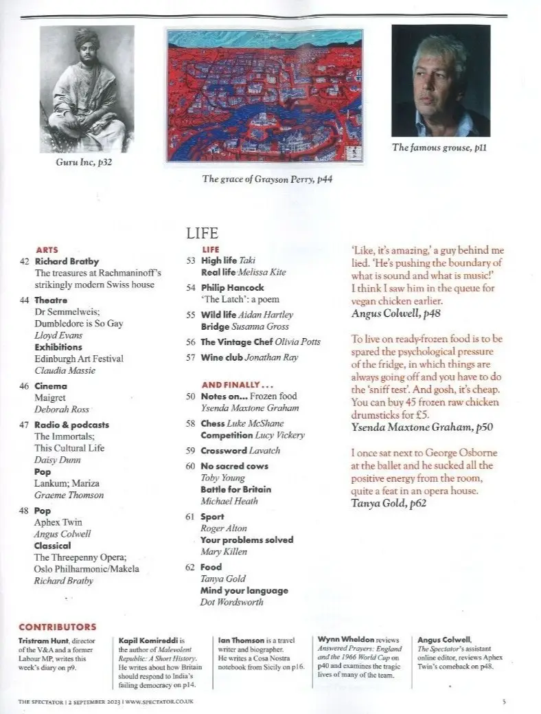 The Spectator Magazine; India's Century, Sunak, Modi, Lolita, Tories, 2.9.23 - image 3 | Free standard UK delivery included | Discount Quality Products