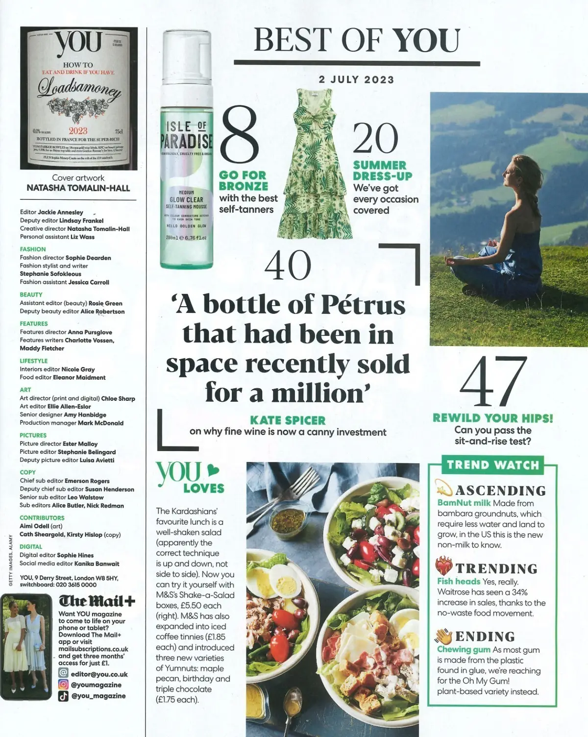 You Magazine, Mega-Rich Dining, Tom Parker Bowles, Anita Rani, Food, 2.7.23 - image 2 | Free standard UK delivery included | Discount Quality Products
