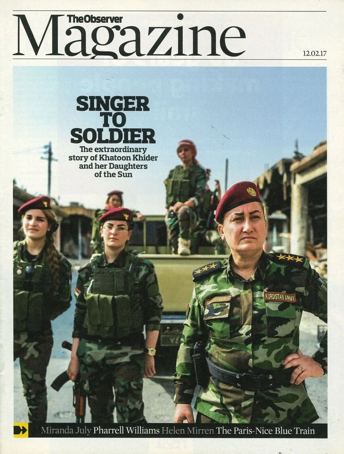 Observer Magazine: Khatoon Khider, Miranda July, Pharrell Williams, 12.2.17