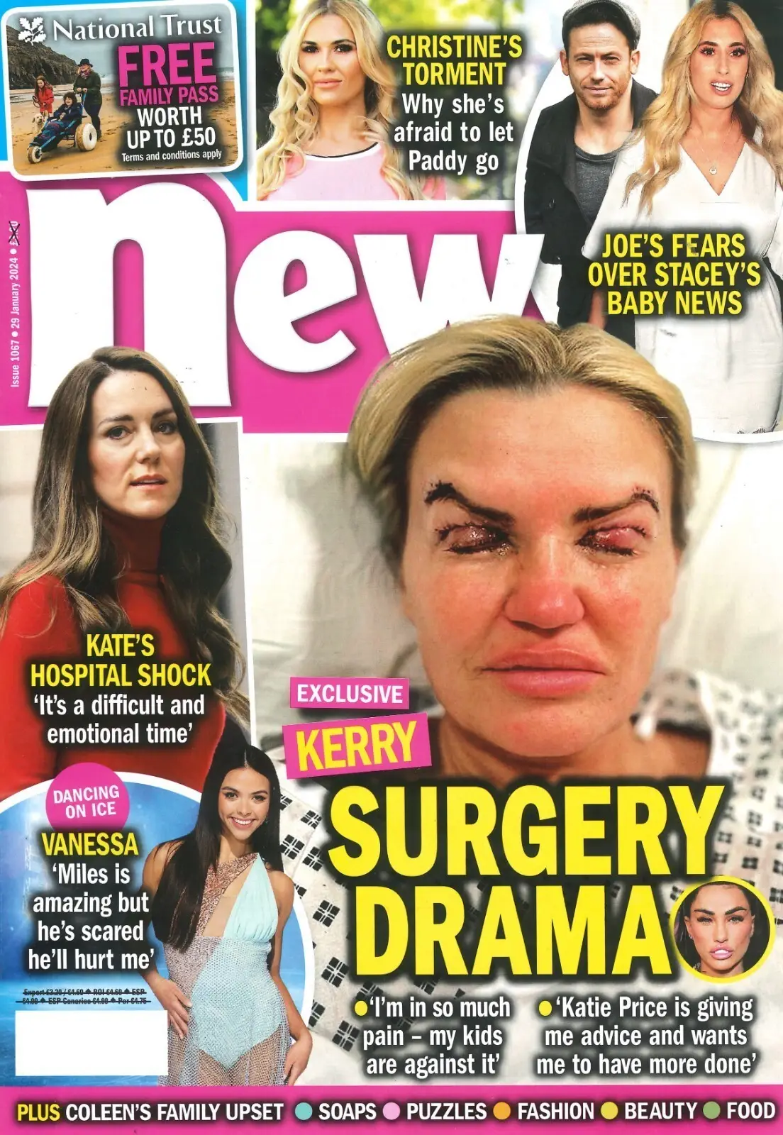 New Magazine: Princess Kate, Kerry Katona, Vanessa Bauer, Stacey Solomon 29.1.24