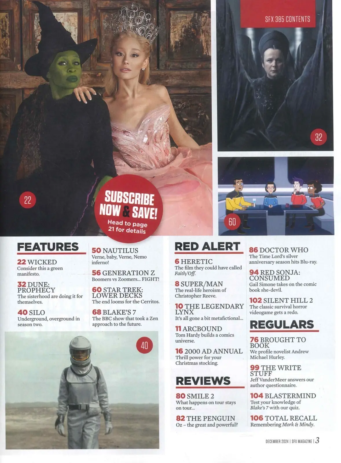 SFX Magazine: Emerald Edition, Wicked, Cynthia Erivo, Ariana Grande, Dec 2024 - image 2 | Free standard UK delivery included | Discount Quality Products