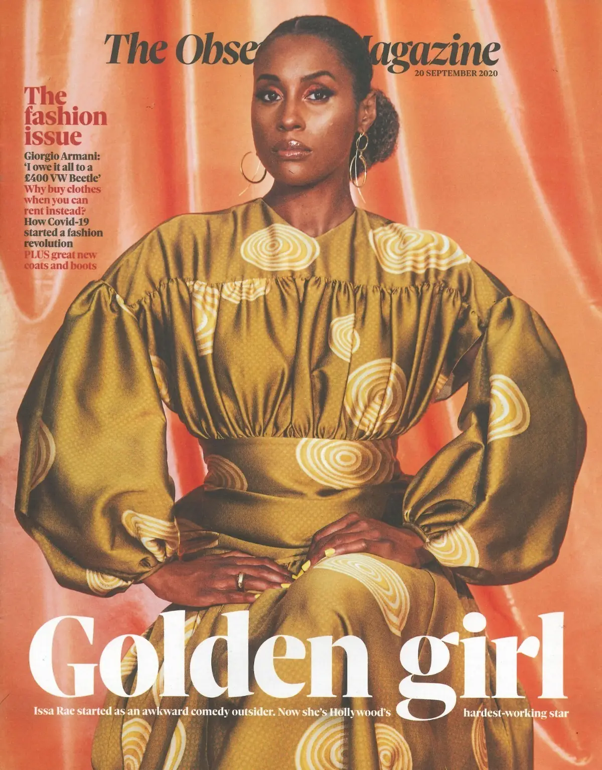 Observer Magazine: Issa Rae, Giorgio Armani, Richard Quinn, Fashion, 20.9.20