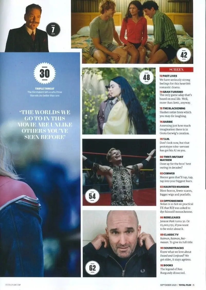Total Film Magazine, The Marvels & Behind The Scenes Warner Bros. Sept 2023 - image 5 | Free standard UK delivery included | Discount Quality Products