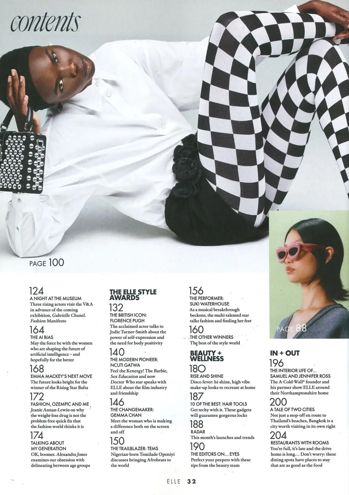 Elle Magazine: Florence Pugh, Gemma Chan, Suki Waterhouse, Ncuti Gatwa, Oct 2023 - image 3 | Free standard UK delivery included | Discount Quality Products