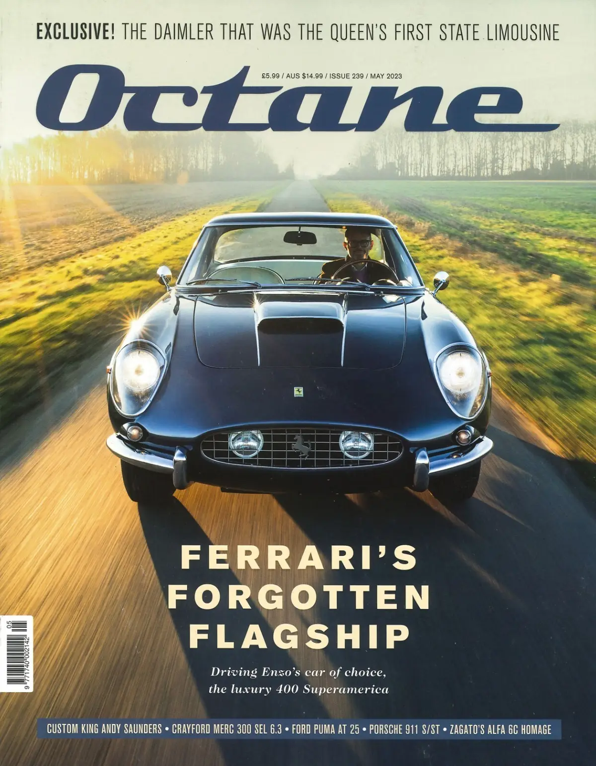 Octane Magazine #239, Ferrari Superamerica, Alfa Romeo 6C, Porsche 911, May 2023