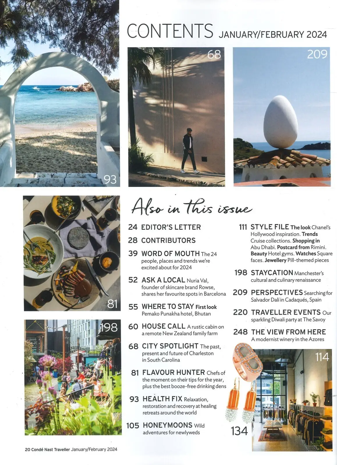 Conde Nast Traveller Magazine: Gold List, Switzerland, Sri Lanka, Jan/Feb 2024 - image 3 | Free standard UK delivery included | Discount Quality Products