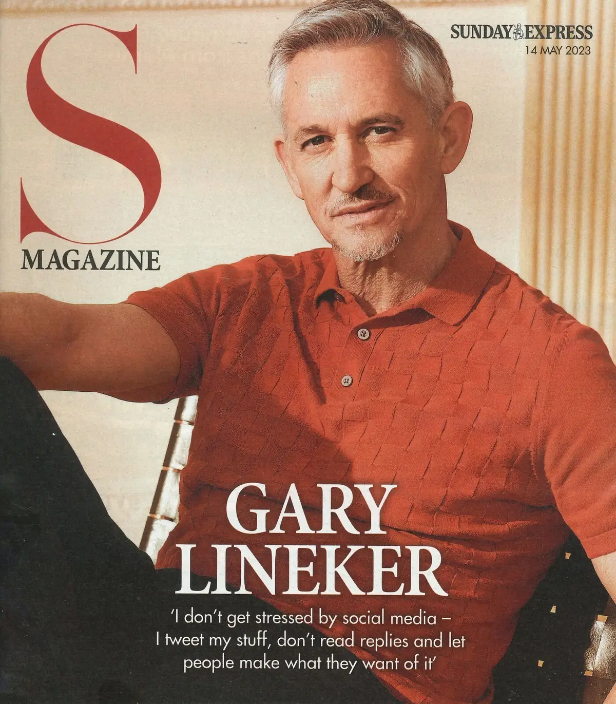 Sunday Express Magazine, Gary Lineker, Sarah Snook, Anne Nolan, BAFTA, 14.5.23