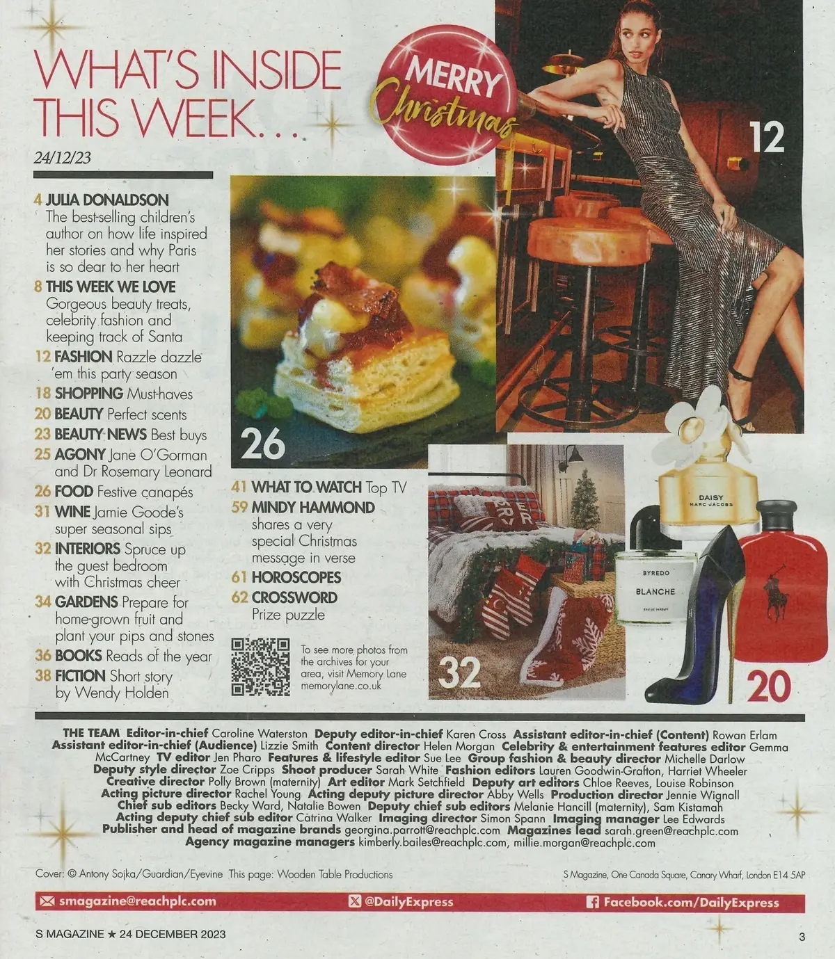 Sunday Express Magazine: Julia Donaldson, Lucy Mecklenburgh, Fashion, 24.12.23 - image 2 | Free standard UK delivery included | Discount Quality Products
