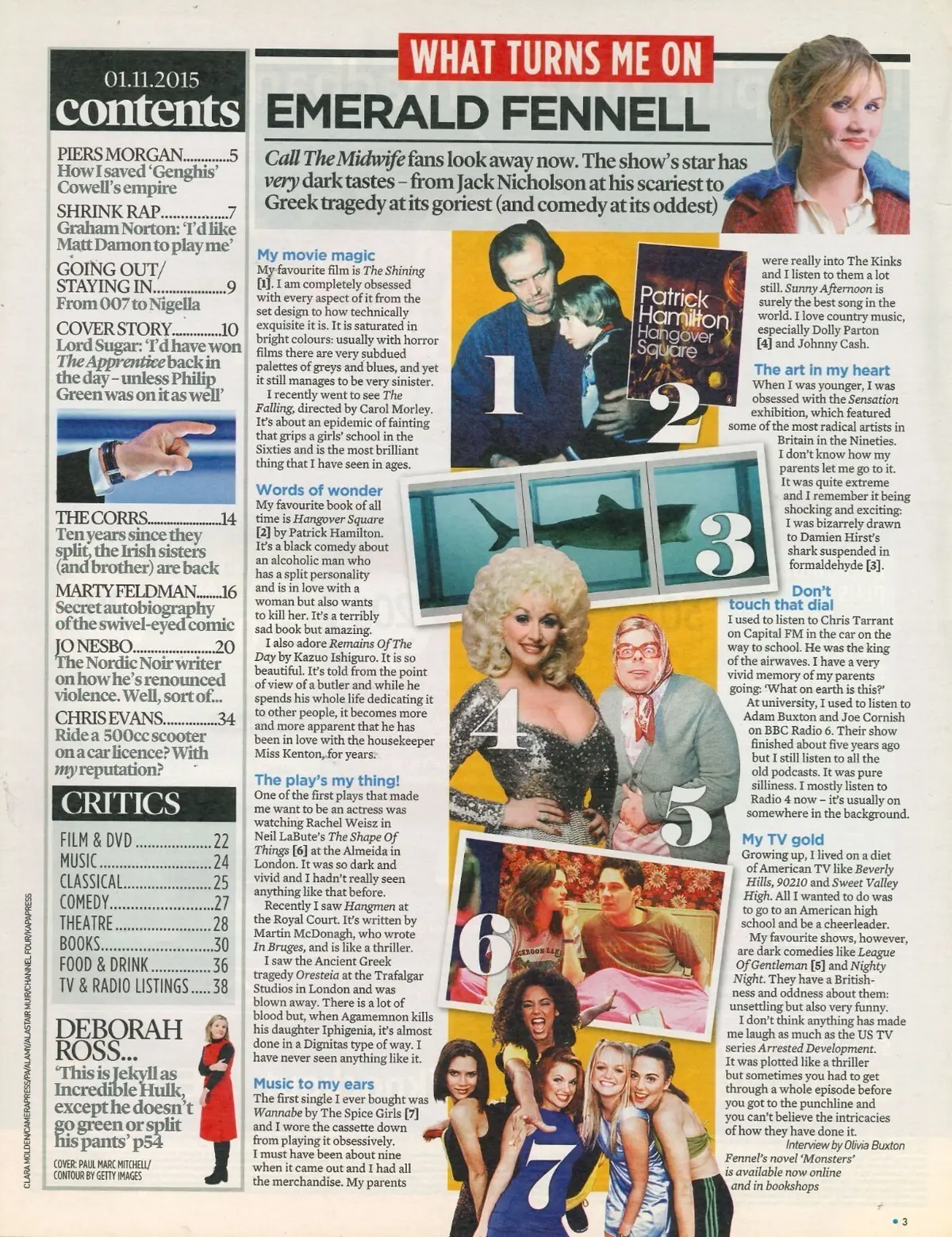 Event Magazine, Alan Sugar, Graham Norton, Piers Morgan, Emerald Fennel, 1.11.15 - image 2 | Free standard UK delivery included | Discount Quality Products