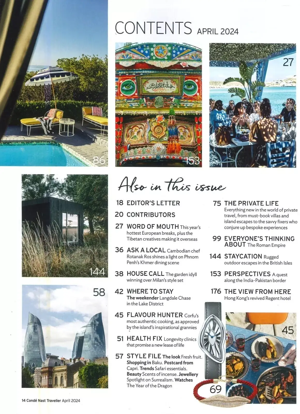 Conde Nast Traveller Magazine: European Spring Breaks, New York, April 2024 - image 3 | Free standard UK delivery included | Discount Quality Products