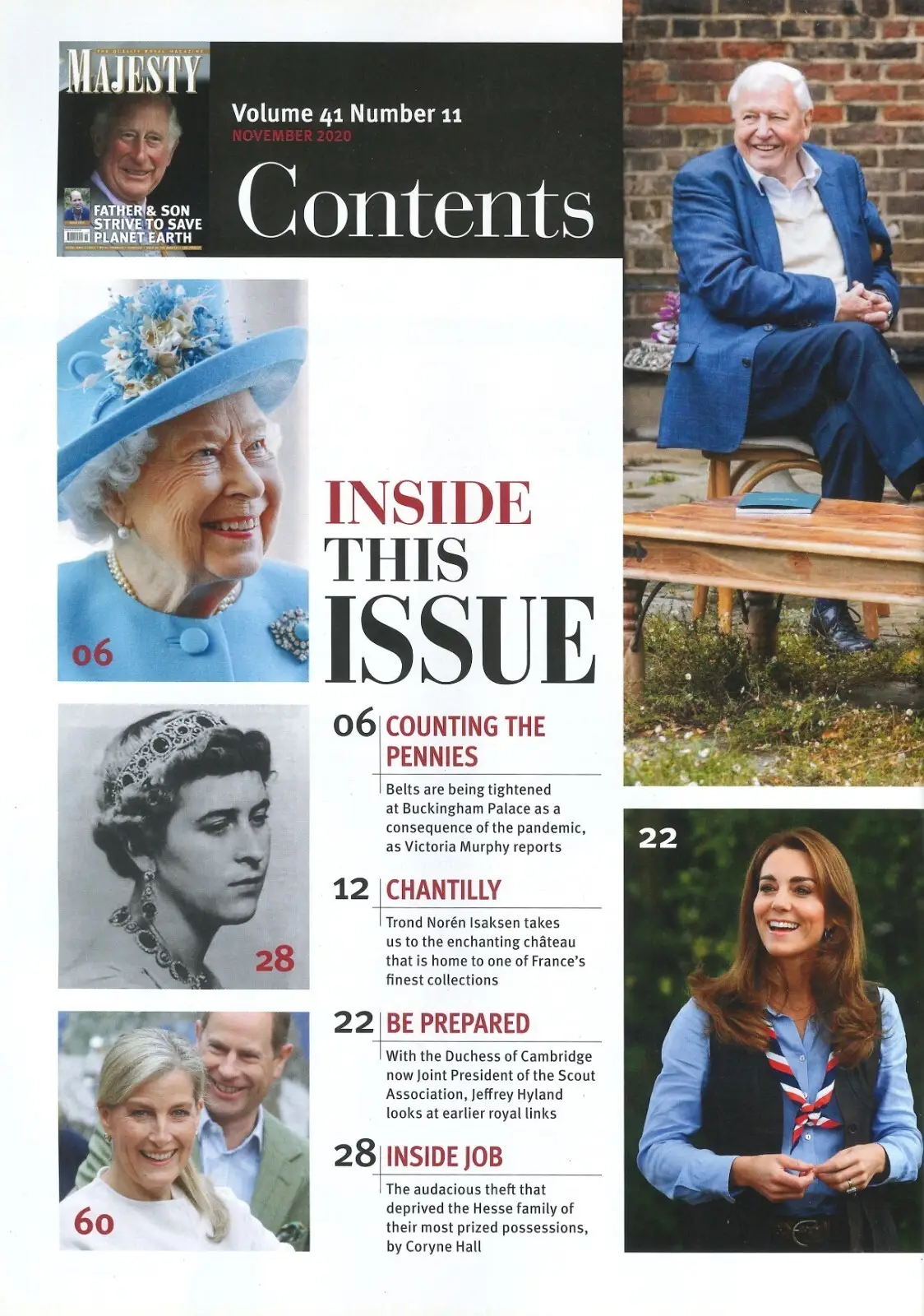 Majesty Magazine, Prince Charles & William, Kate Middleton, Elizabeth, Nov 2020 - image 2 | Free standard UK delivery included | Discount Quality Products