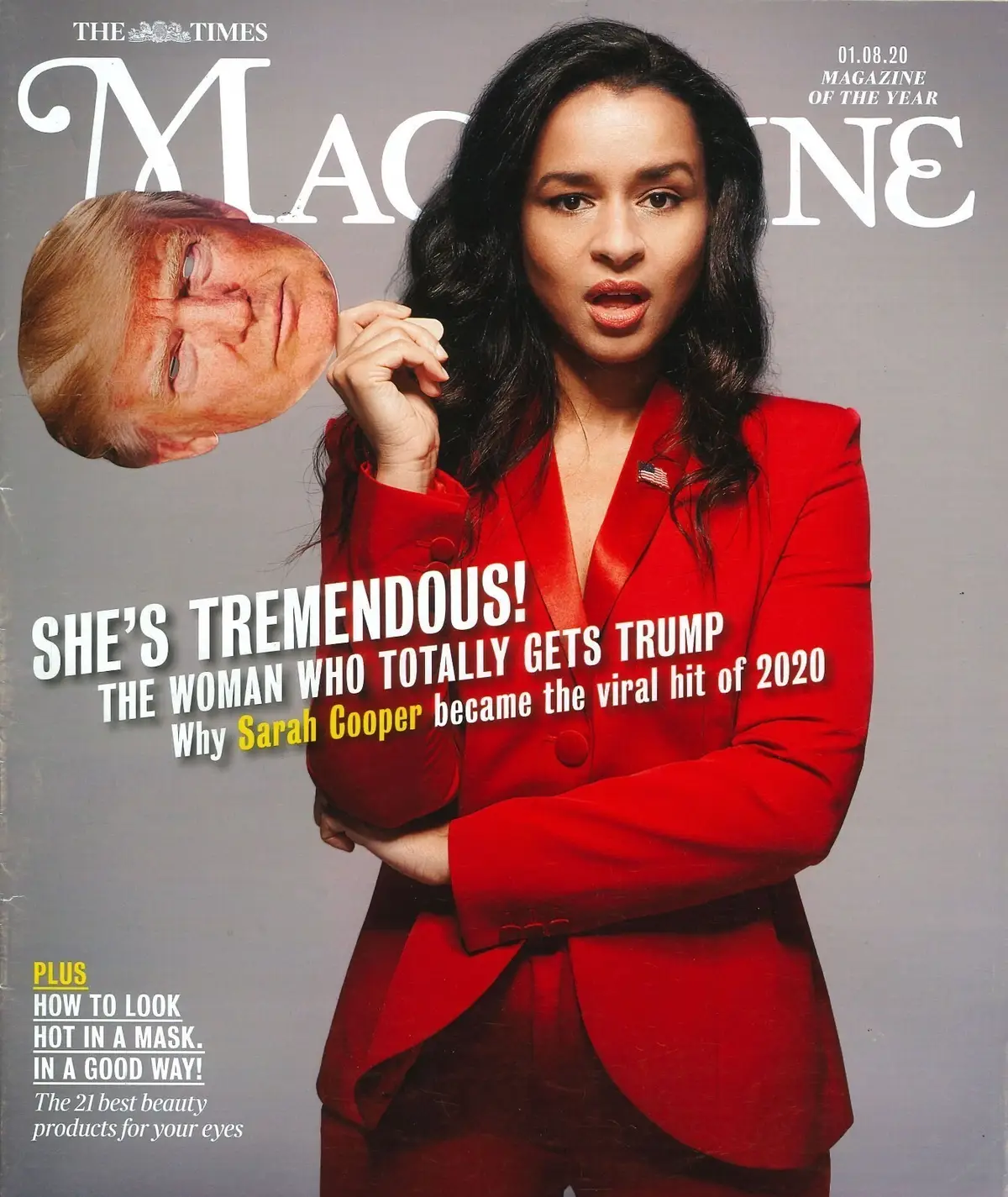 Times Magazine: Sarah Cooper, Laura Whitmore, Beanie Feldstein, G. Coren, 1.8.20 - Free standard UK delivery included | Discount Quality Products