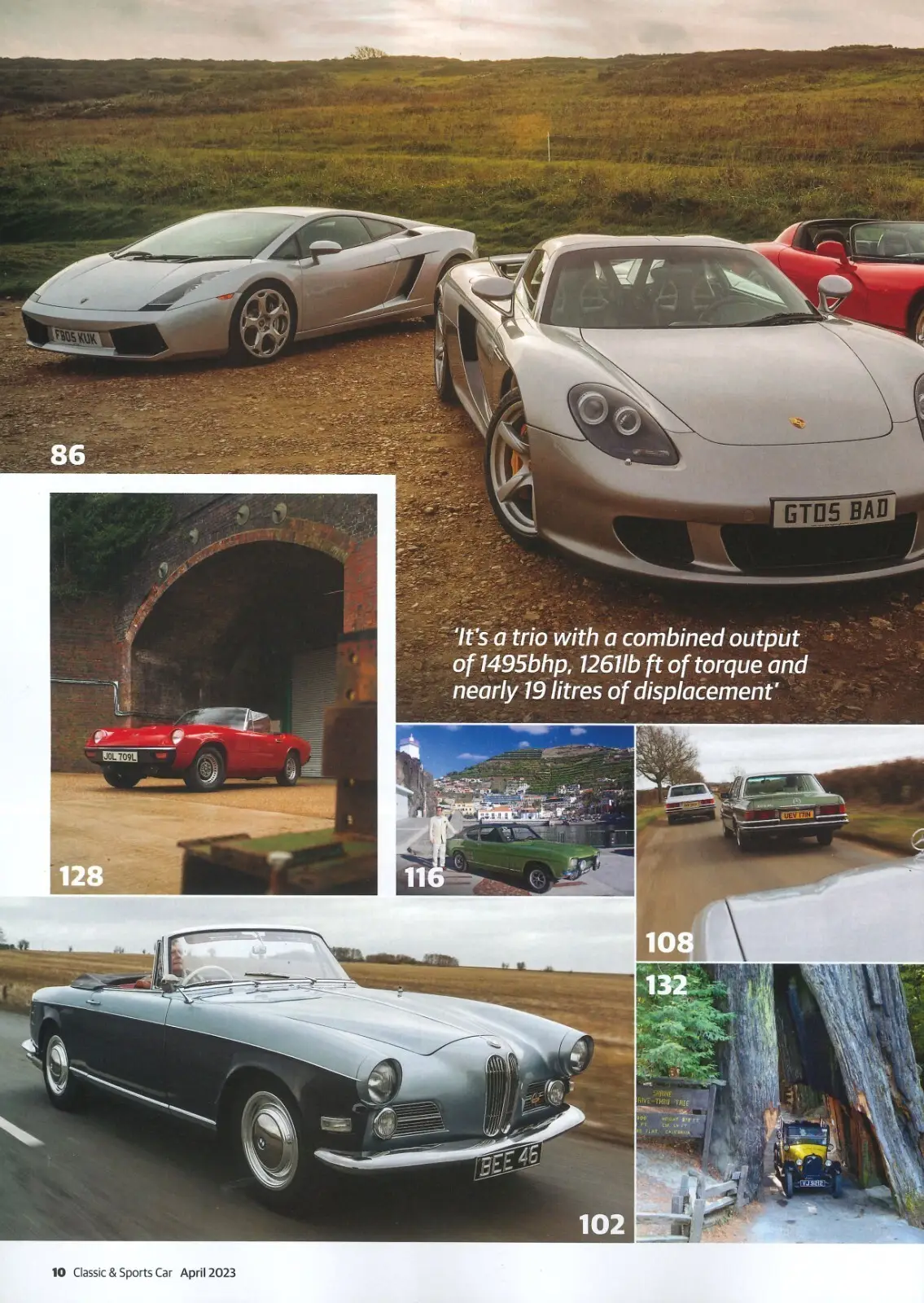 Classic & Sports Car Magazine, Lambo Gallardo, Dodge Viper, Porsche, April 2023 - image 2 | Free standard UK delivery included | Discount Quality Products