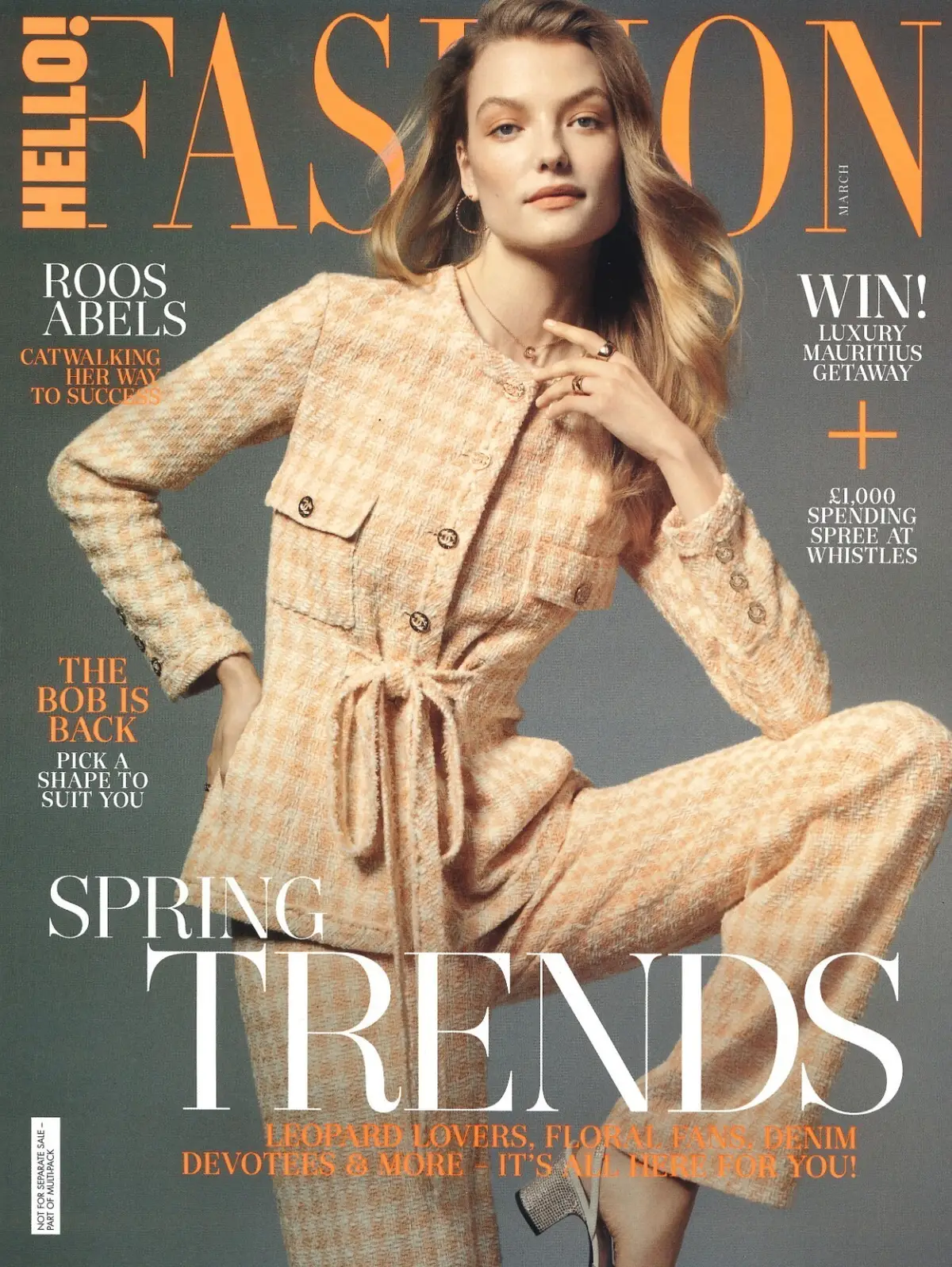 HELLO! Fashion Magazine, Roos Abels, Wes Gordon, Kosar Ali, Styles, March 2023