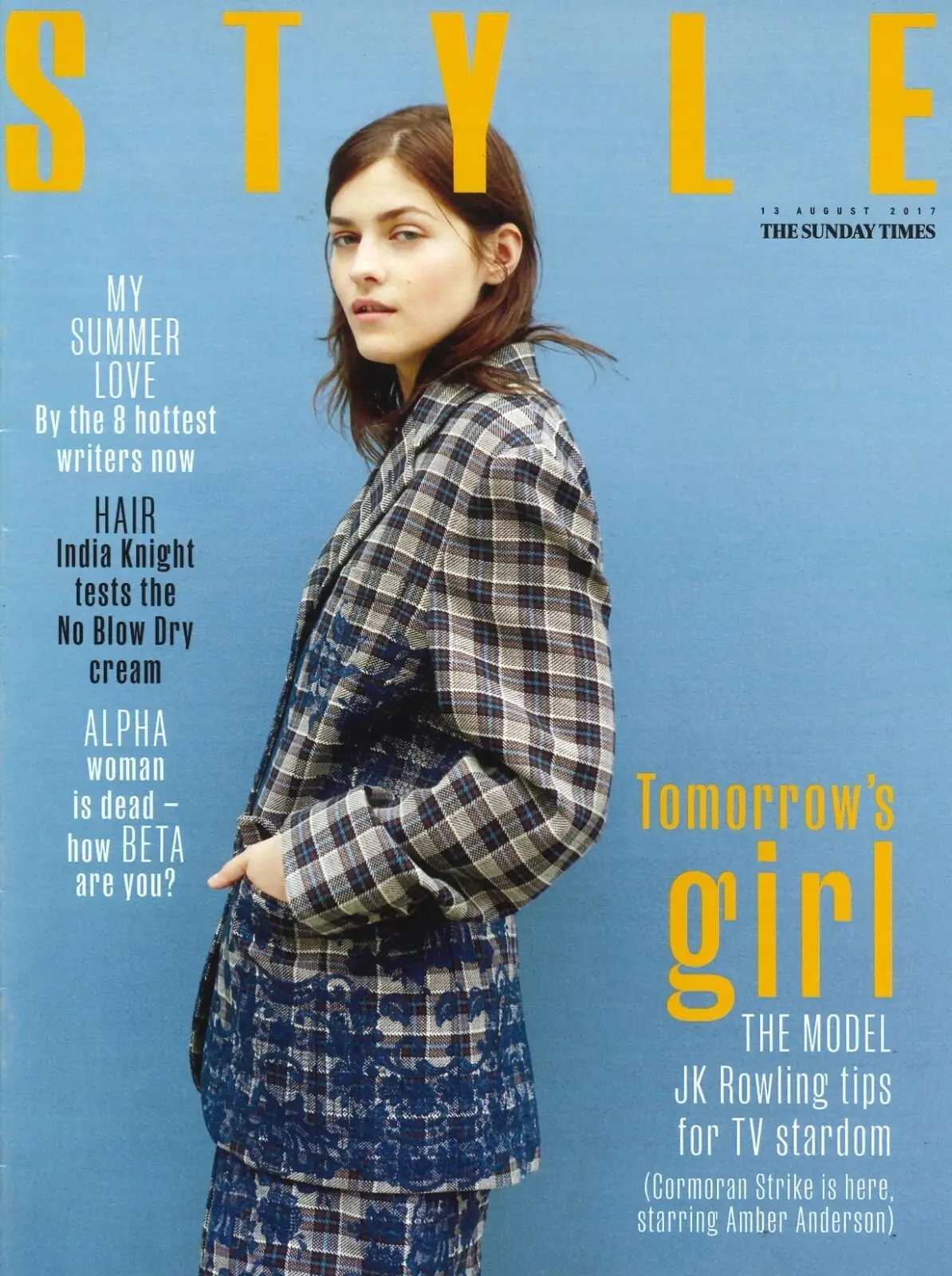 Sunday Times Style Magazine: Amber Anderson, JK Rowling, Fashion, 13.8.17 - Free standard UK delivery included | Discount Quality Products