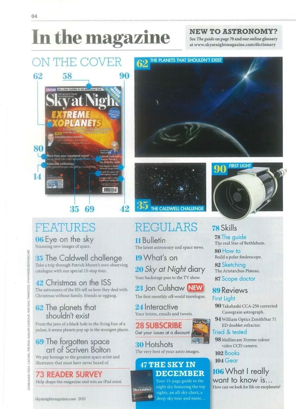 BBC Sky at Night Astronomy Magazine #103, Exoplanets, ISS, Galaxy, December 2013 - image 2 | Free standard UK delivery included | Discount Quality Products