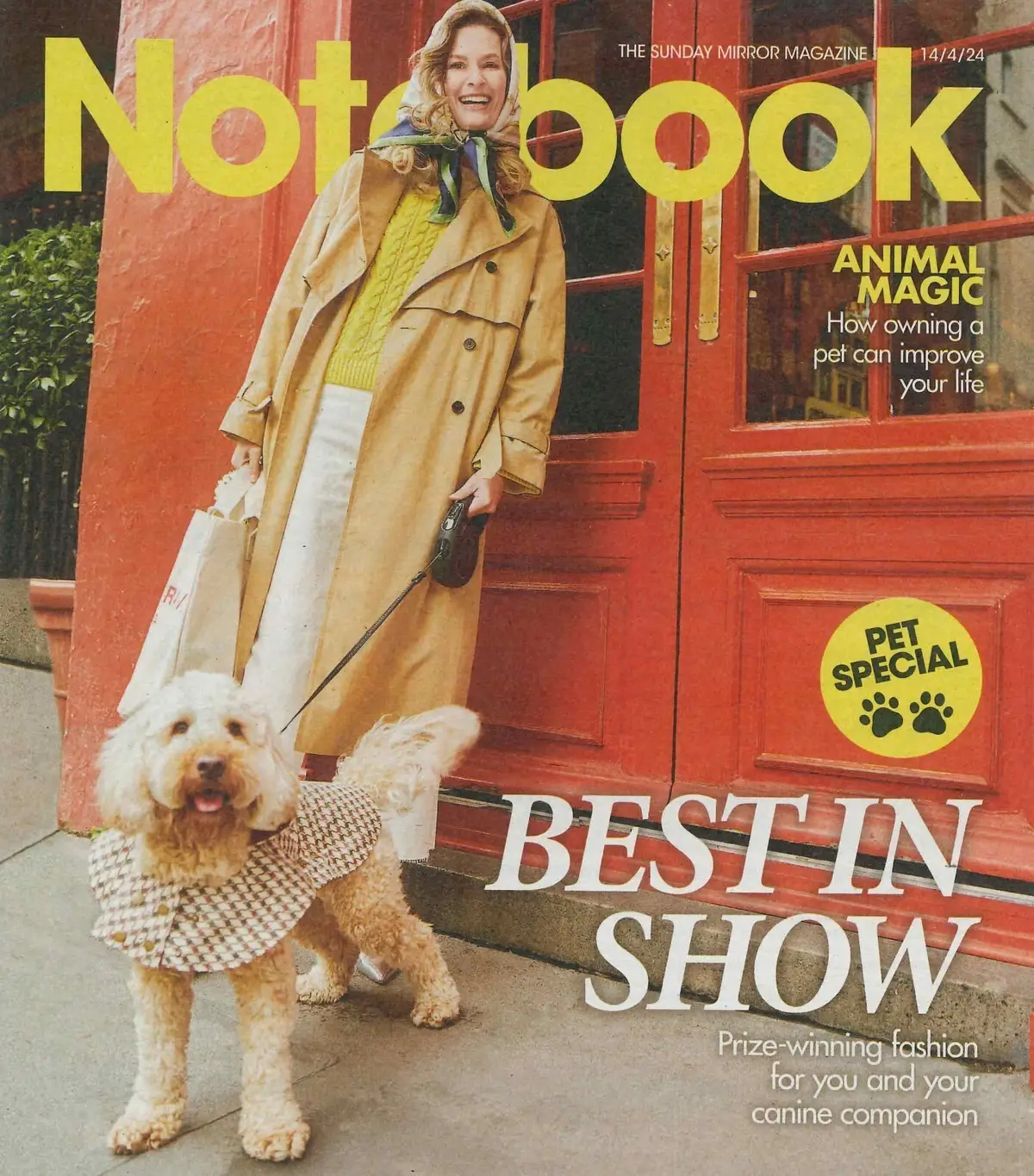 Sunday Mirror Notebook Magazine: Pet Special, Dr Scott Miller, Fashion, 14.4.24 - Free standard UK delivery included | Discount Quality Products