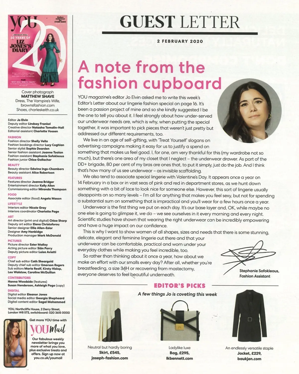 You Magazine: 20 Years of Liz Jones's Diary, Fashion, Styles, Beauty, 2.2.20 - image 2 | Free standard UK delivery included | Discount Quality Products