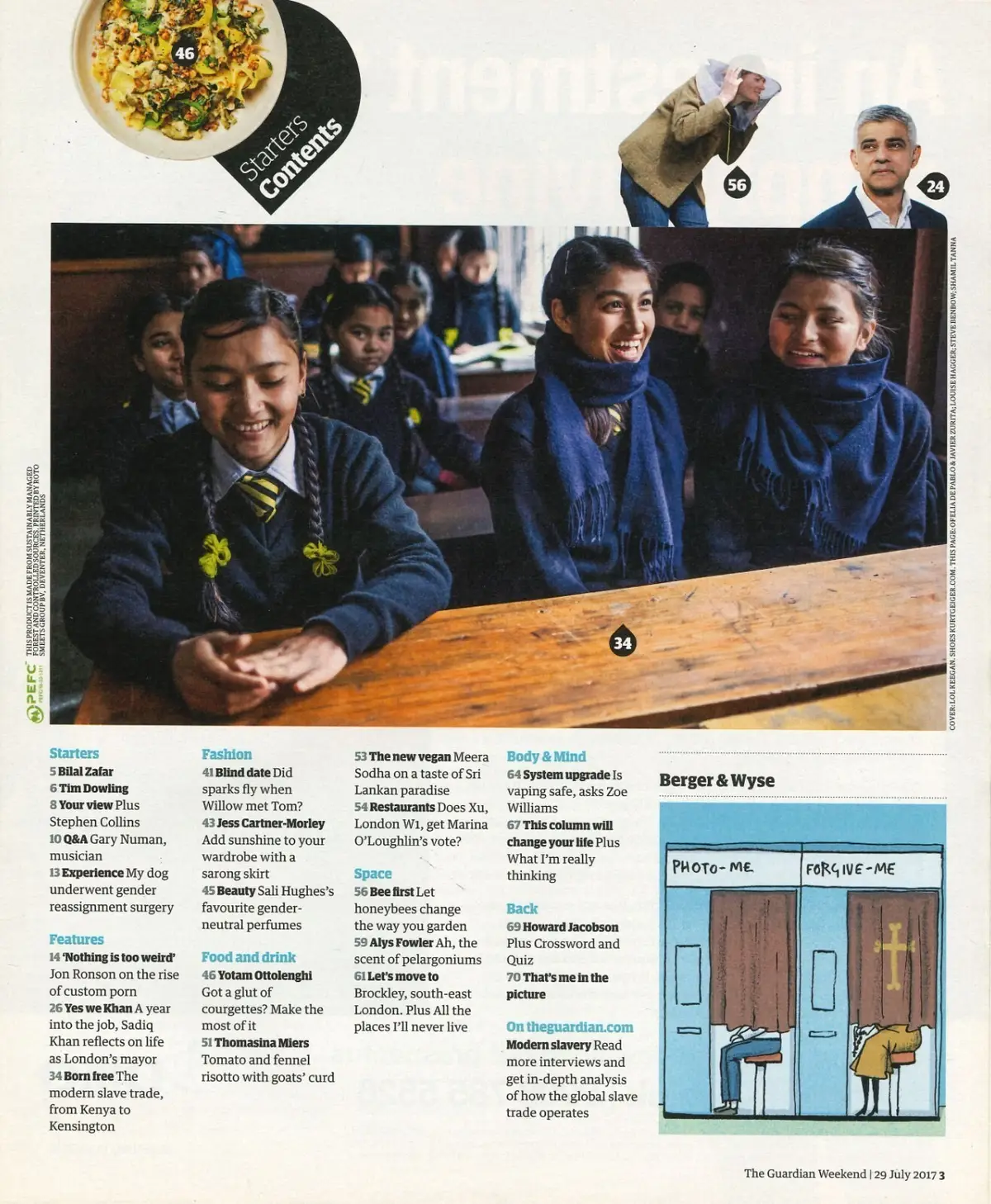 Guardian Weekend Magazine: Gary Numan, Sadiq Khan, Stephen Collins, 29.7.17 - image 2 | Free standard UK delivery included | Discount Quality Products