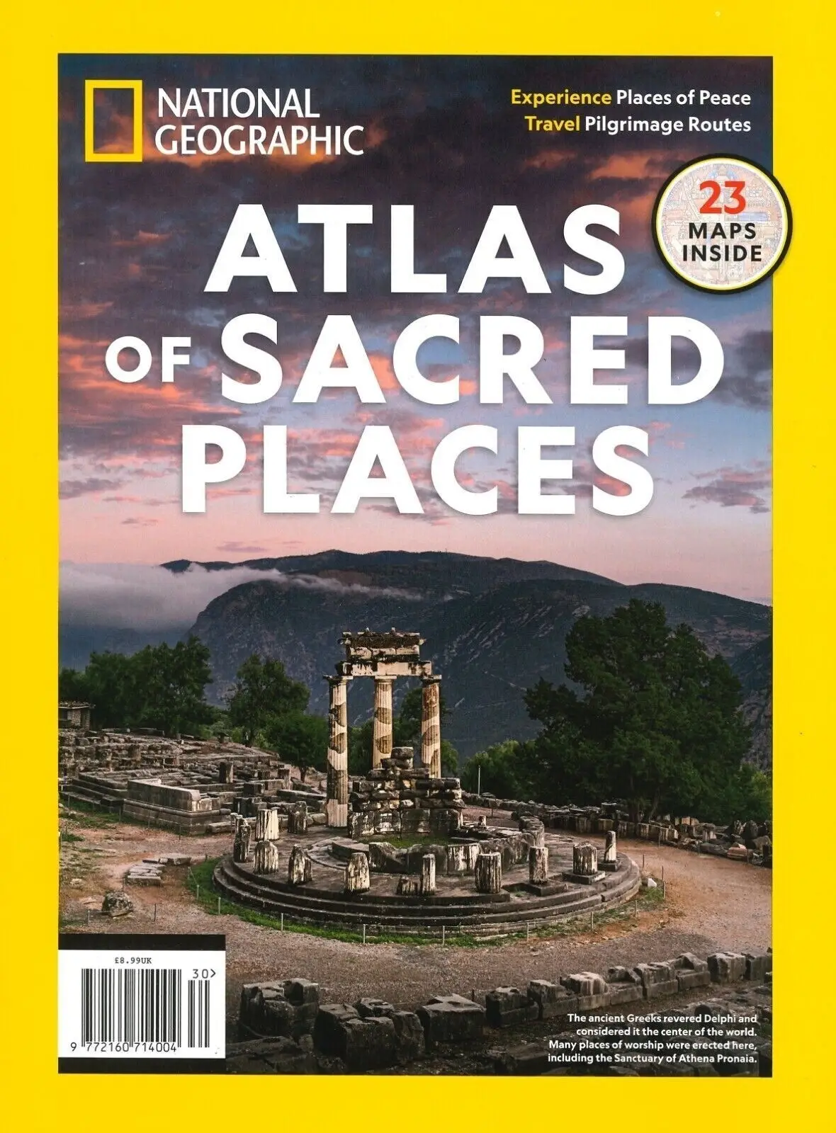National Geographic Atlas of Sacred Places Magazine, Pilgrimage Routes, Travel