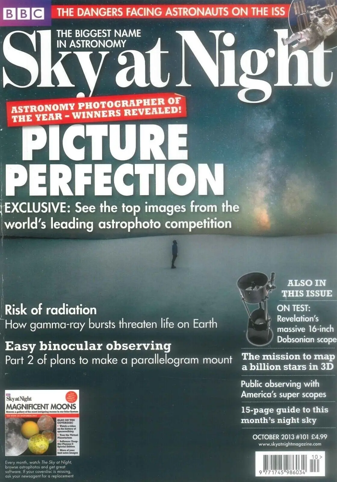 BBC Sky at Night Astronomy Magazine #101, Gaia, Milky Way, ISS, October 2013