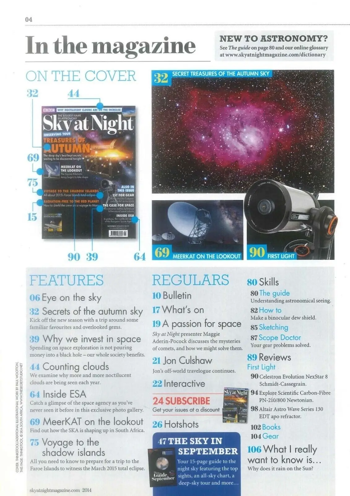BBC Sky at Night Astronomy Magazine #112, Mars Voyage, Eclipse,  September 2014 - image 2 | Free standard UK delivery included | Discount Quality Products