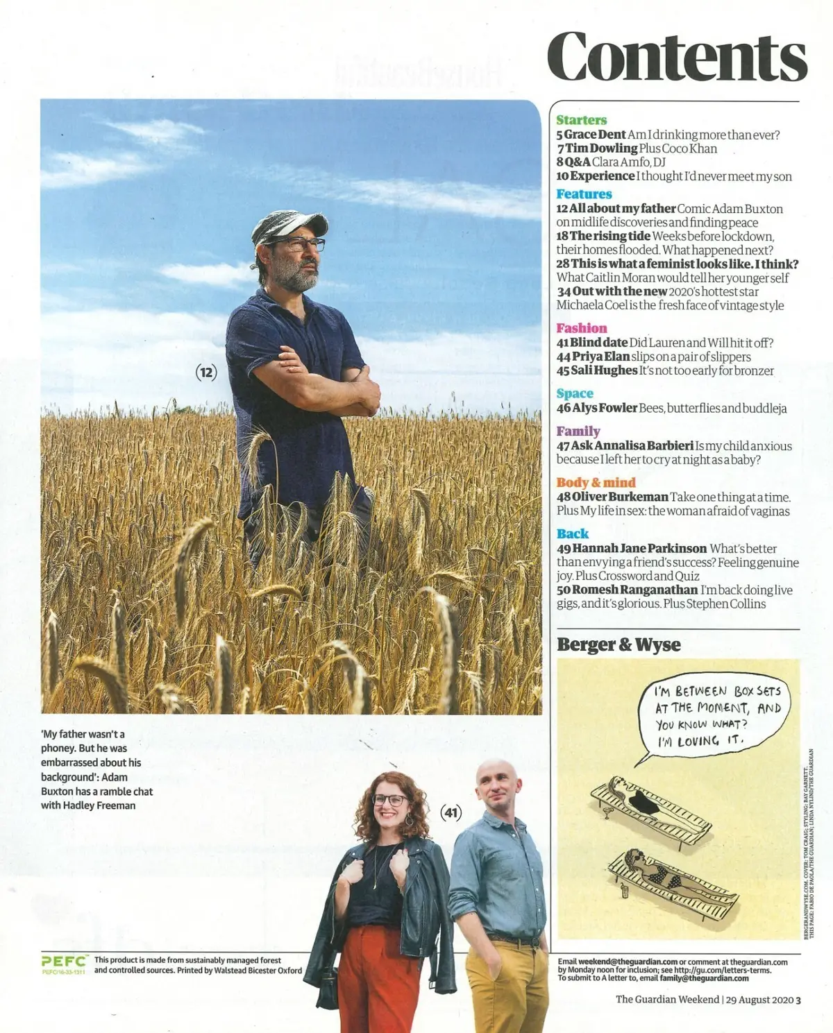 Guardian Weekend Magazine: Michaela Cole, Clara Amfo, Adam Buxton, 29.8.20 - image 2 | Free standard UK delivery included | Discount Quality Products