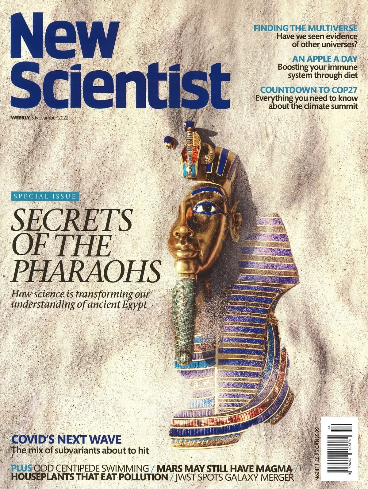 New Scientist Magazine, Pharaohs, Multiverse, COP27, Jair Bolsonaro, 5.11.22