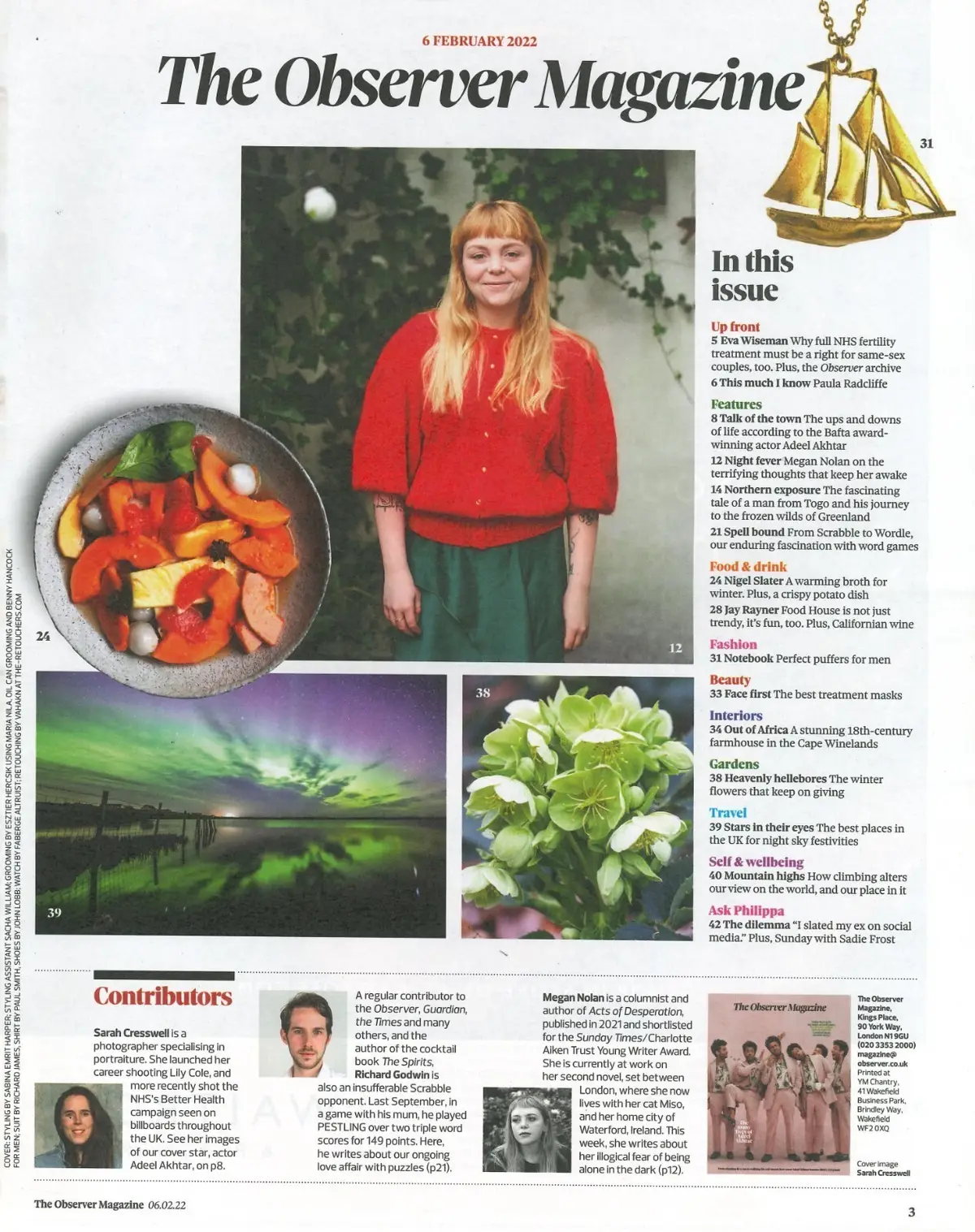 Observer Magazine: Adeel Akhtar, Paula Radcliffe, Sadie Frost, Fashion, 6.2.22 - image 2 | Free standard UK delivery included | Discount Quality Products