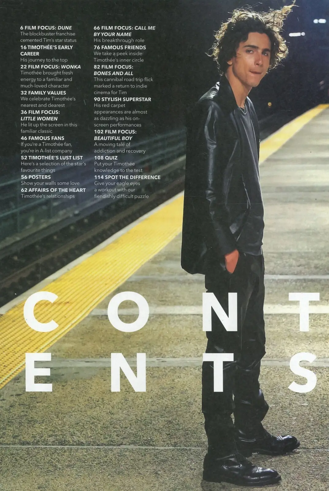 Timothée Chalamet Magazine: Dune, Wonka, Little Women, Zendaya, Film Star, 2024 - image 2 | Free standard UK delivery included | Discount Quality Products