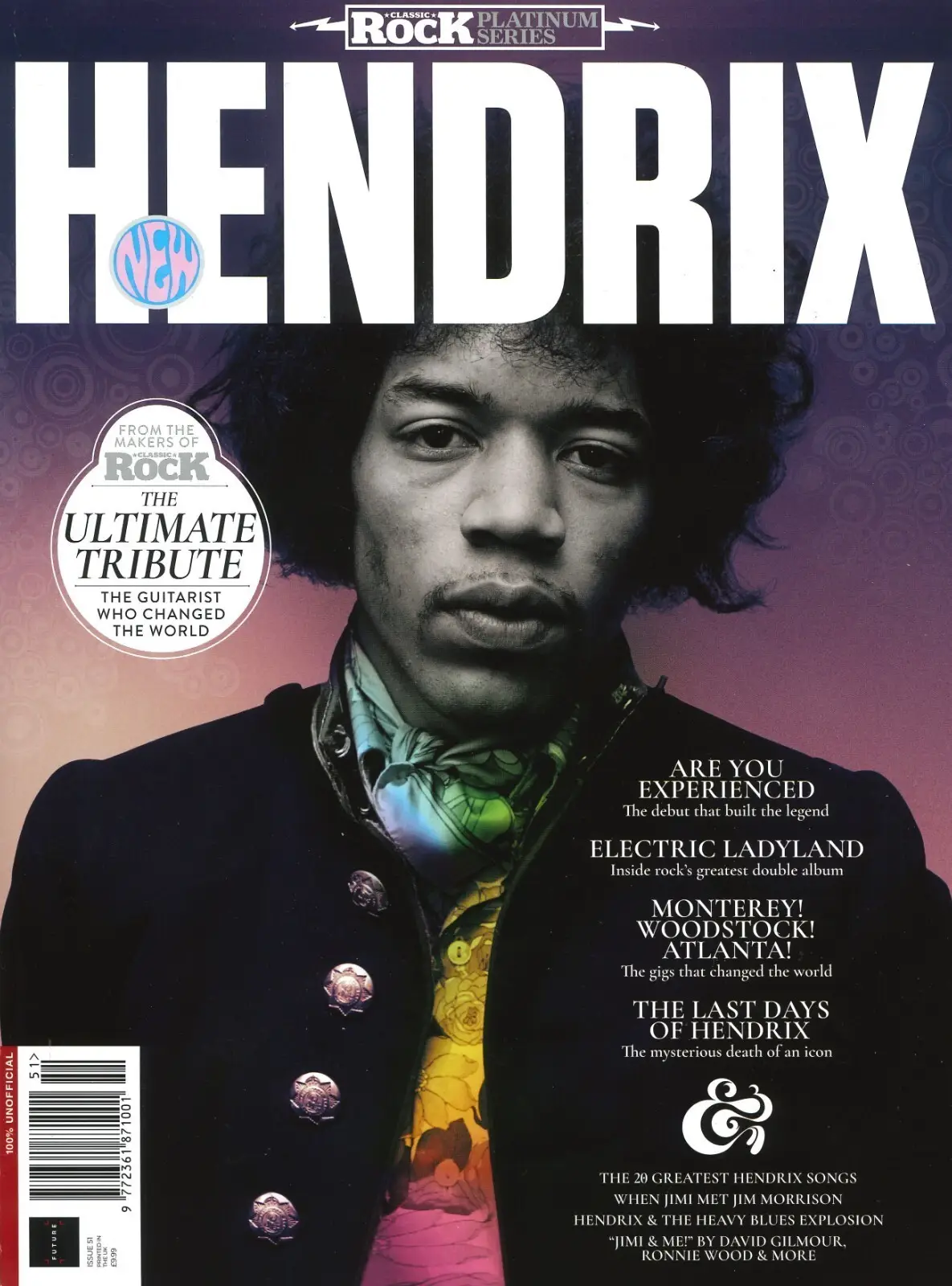 Classic Rock Platinum Series Magazine, Jimi Hendrix, Tribute, Guitarist, Music
