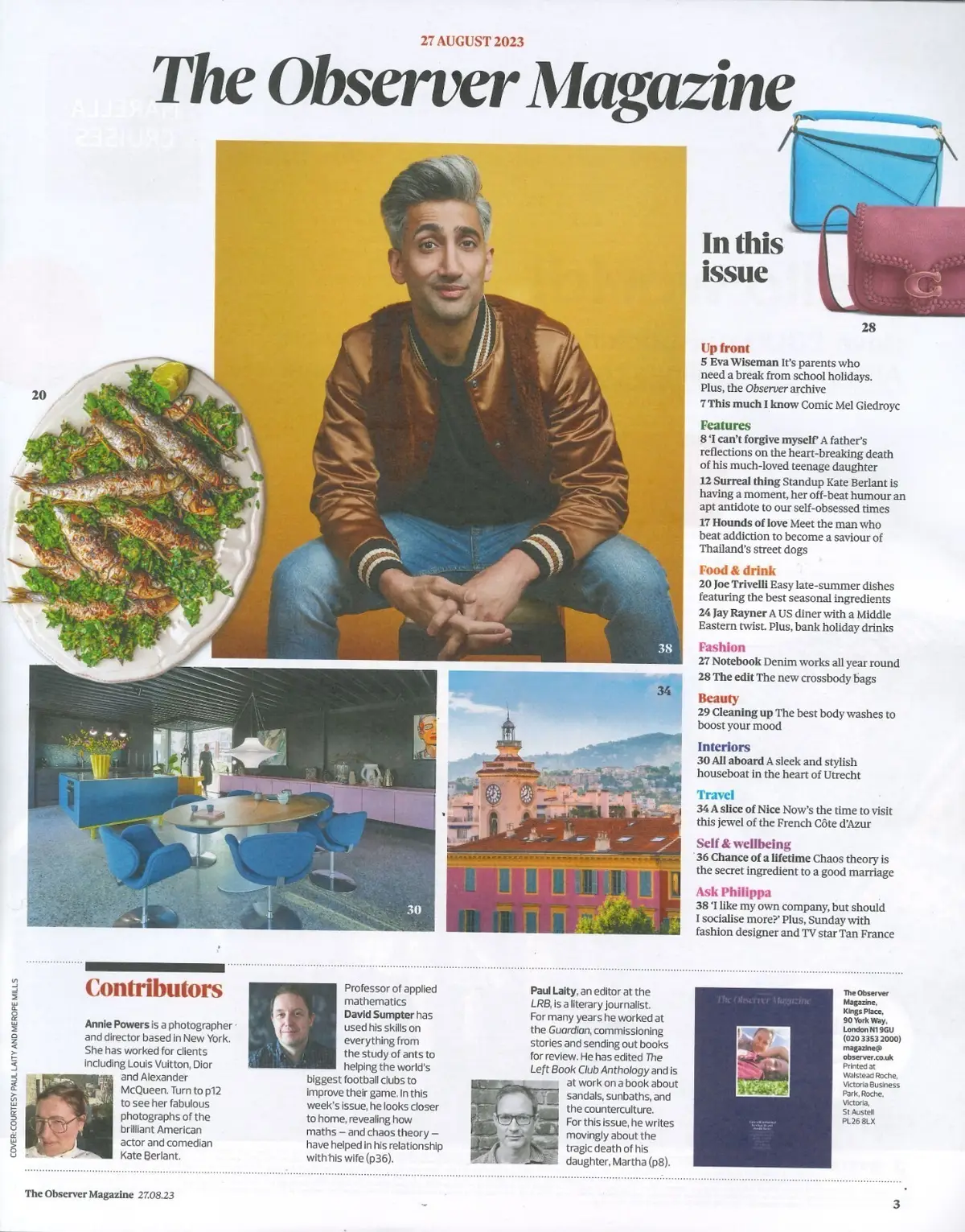 Observer Magazine, Mel Giedroyc Eva Wiseman Kate Berlant Joe Trivelli 27.8.23 - image 2 | Free standard UK delivery included | Discount Quality Products