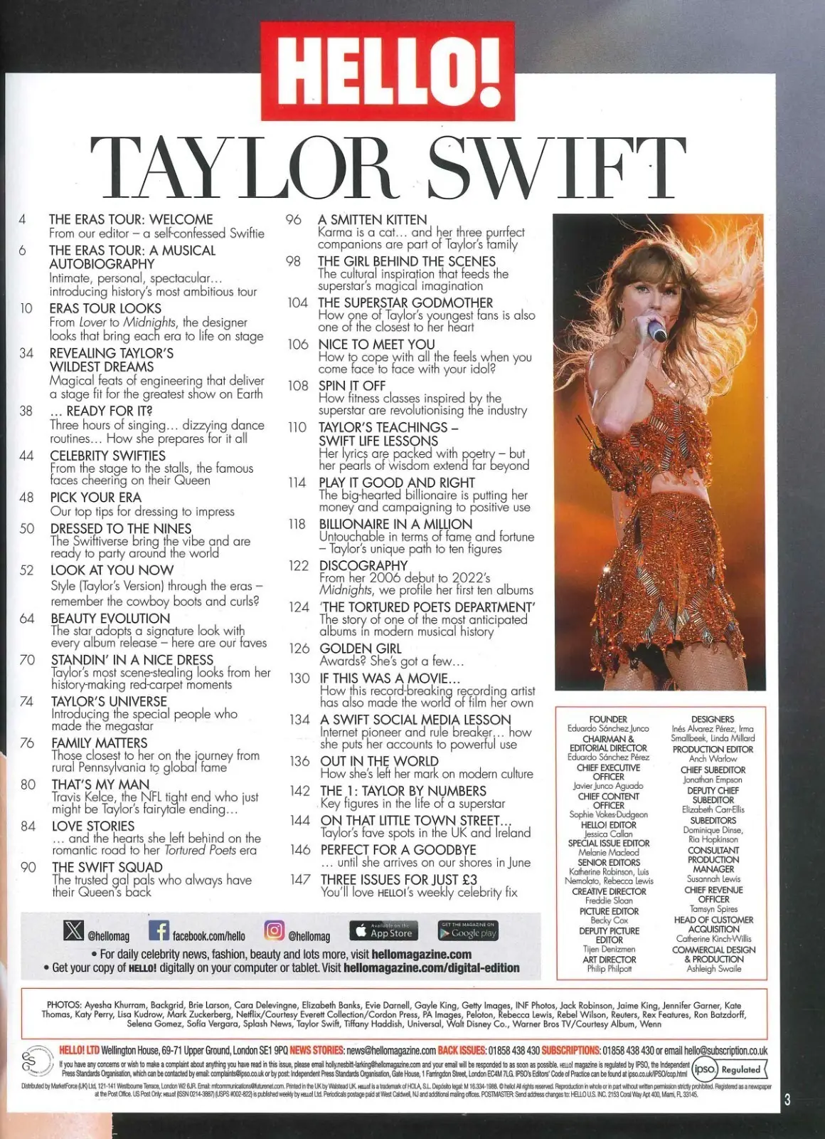 HELLO! Magazine: Taylor Swift, Ultimate Eras Tour Special, Icon Series, 2024 - image 2 | Free standard UK delivery included | Discount Quality Products