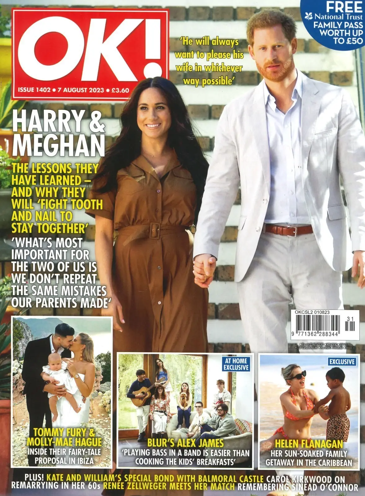 OK! Magazine, Meghan Markle, Prince Harry, Helen Flanagan, Alex James, 7.8.23