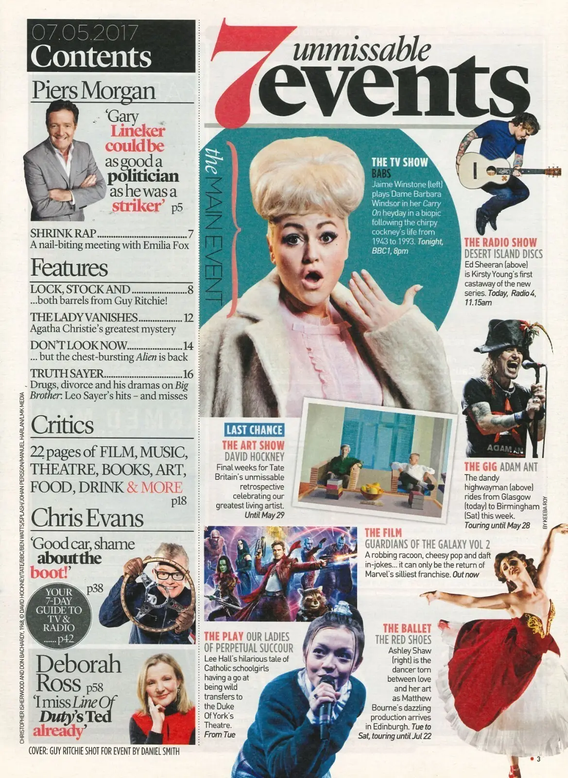 Event Magazine, Guy Ritchie, Leo Sayer, Agatha Christie, Piers Morgan, 7.5.17 - image 2 | Free standard UK delivery included | Discount Quality Products