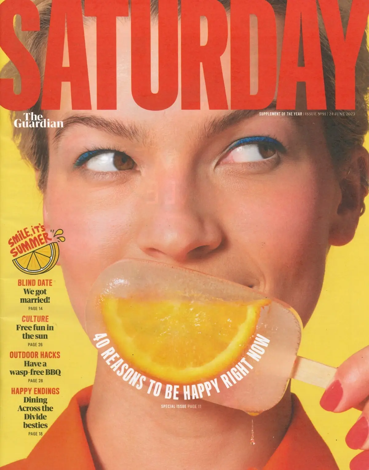 Guardian Saturday Magazine, Sharon Corr, Rick Astley, Taylor Swift, 24.6.23