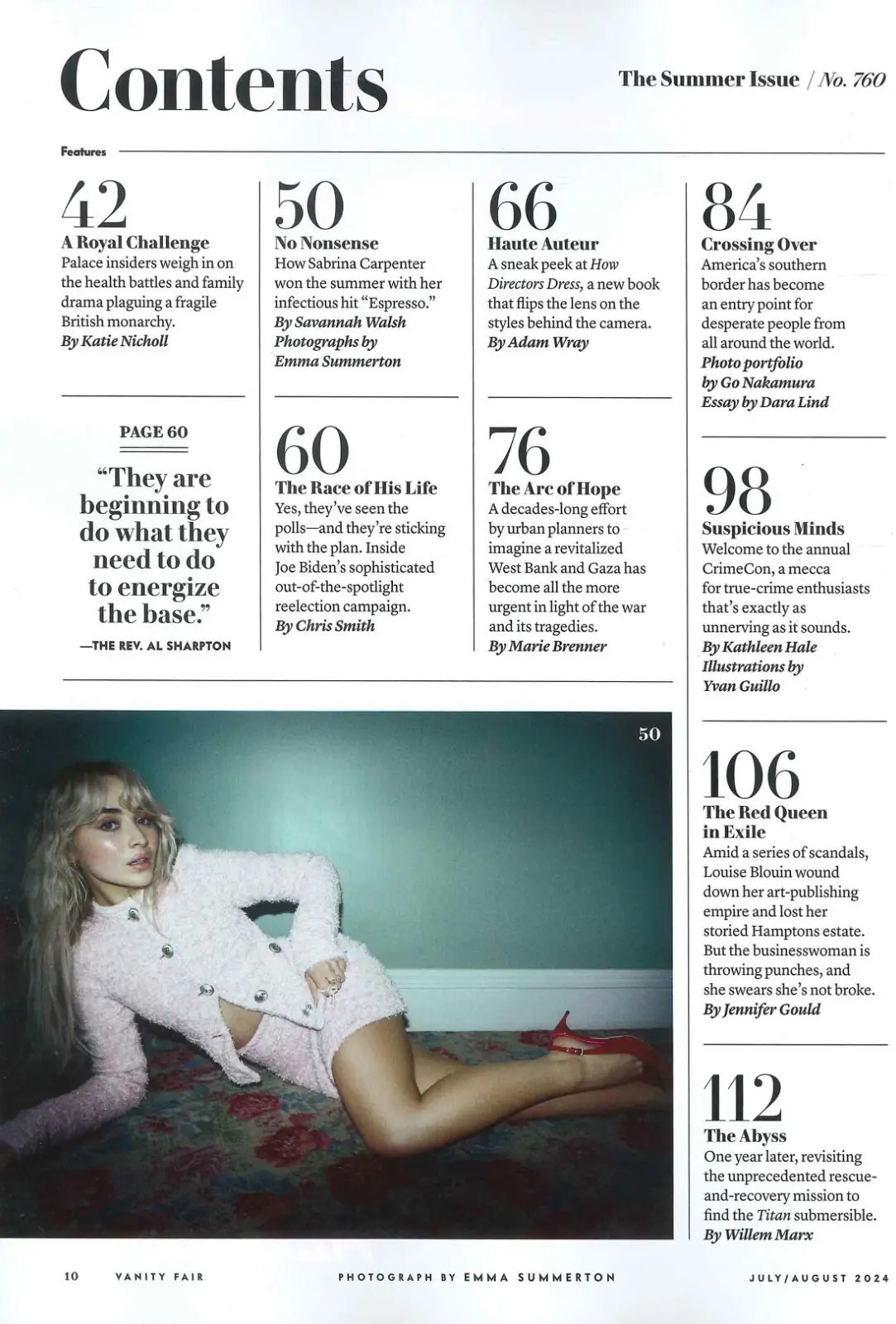 Vanity Fair Magazine: UK Royal Princess Kate, Taylor Swift, S. Carpenter, 7/2024 - image 3 | Free standard UK delivery included | Discount Quality Products