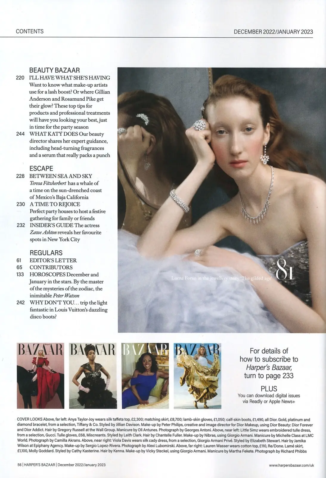 Harper's Bazaar Magazine Viola Davis Cover, Elizabeth II, Dec 2022 / Jan 2023 - image 4 | Free standard UK delivery included | Discount Quality Products