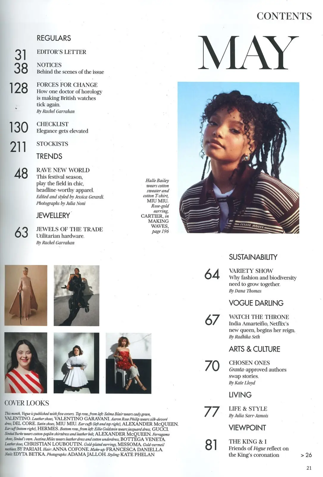Vogue Magazine, A. Rose Philip, Kate Moss, King Charles Coronation, May 2023 - image 2 | Free standard UK delivery included | Discount Quality Products