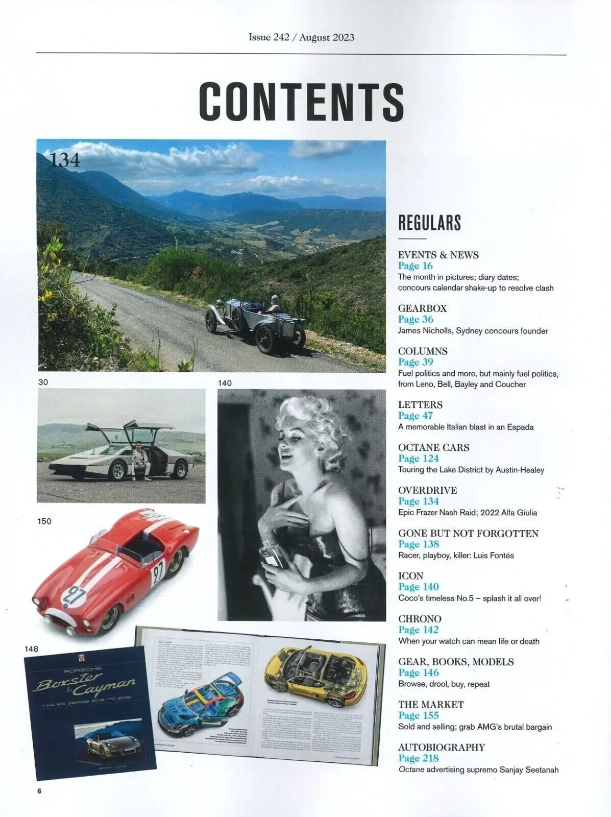 Octane Magazine #242, Aston Martin Zagato, Porsche 956, Abarth Spider, Aug 2023 - image 3 | Free standard UK delivery included | Discount Quality Products