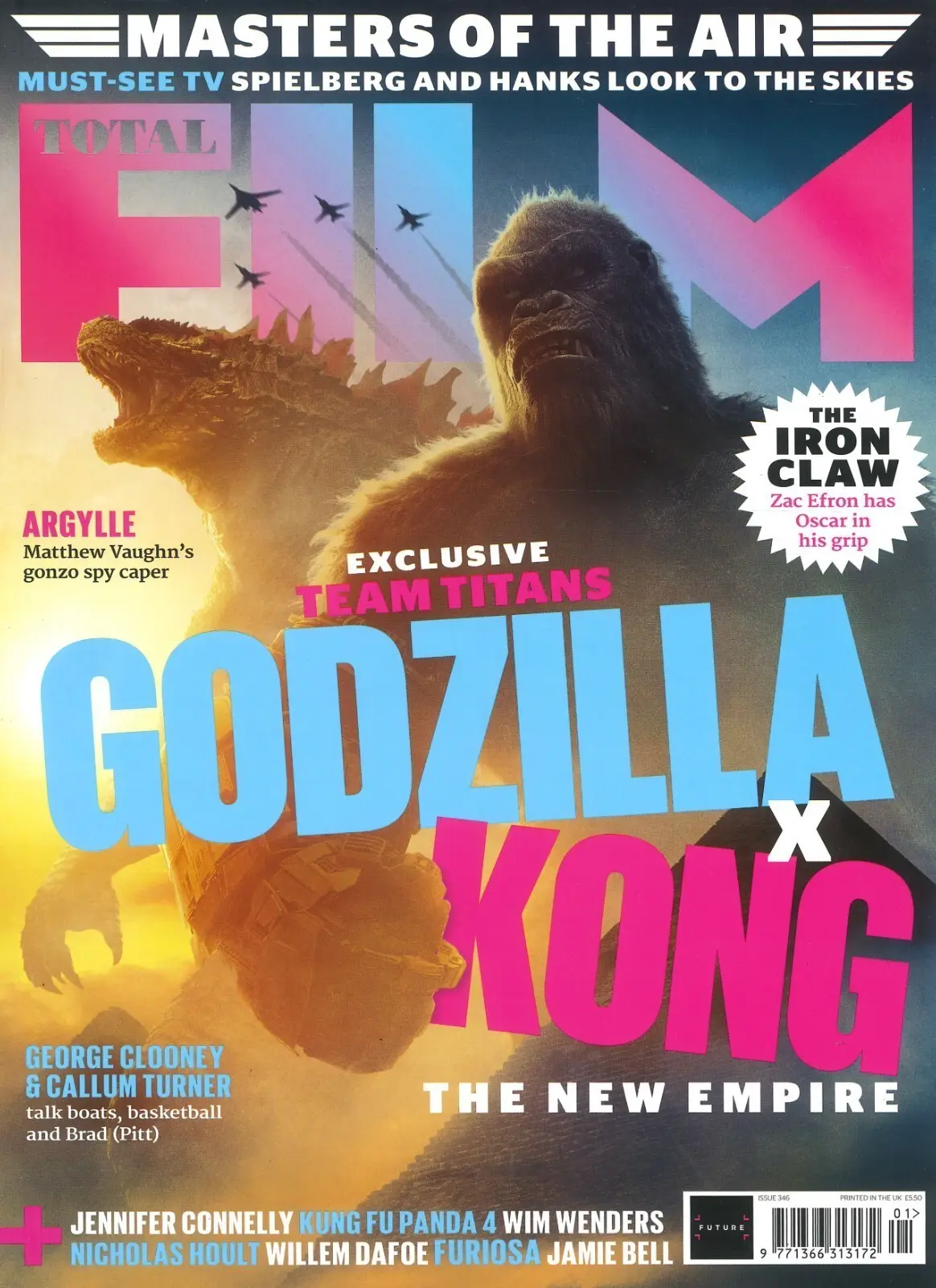 Total Film Magazine: Godzilla x Kong New Empire, Zac Efron, Spielberg, Jan 2024 - Free standard UK delivery included | Discount Quality Products