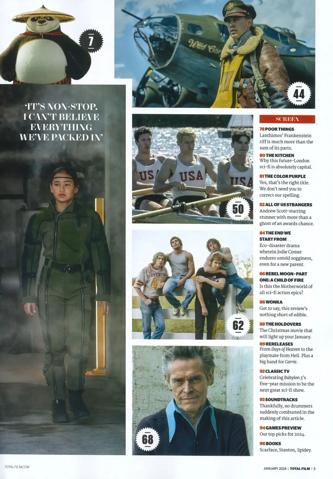 Total Film Magazine: Godzilla x Kong New Empire, Zac Efron, Spielberg, Jan 2024 - image 3 | Free standard UK delivery included | Discount Quality Products