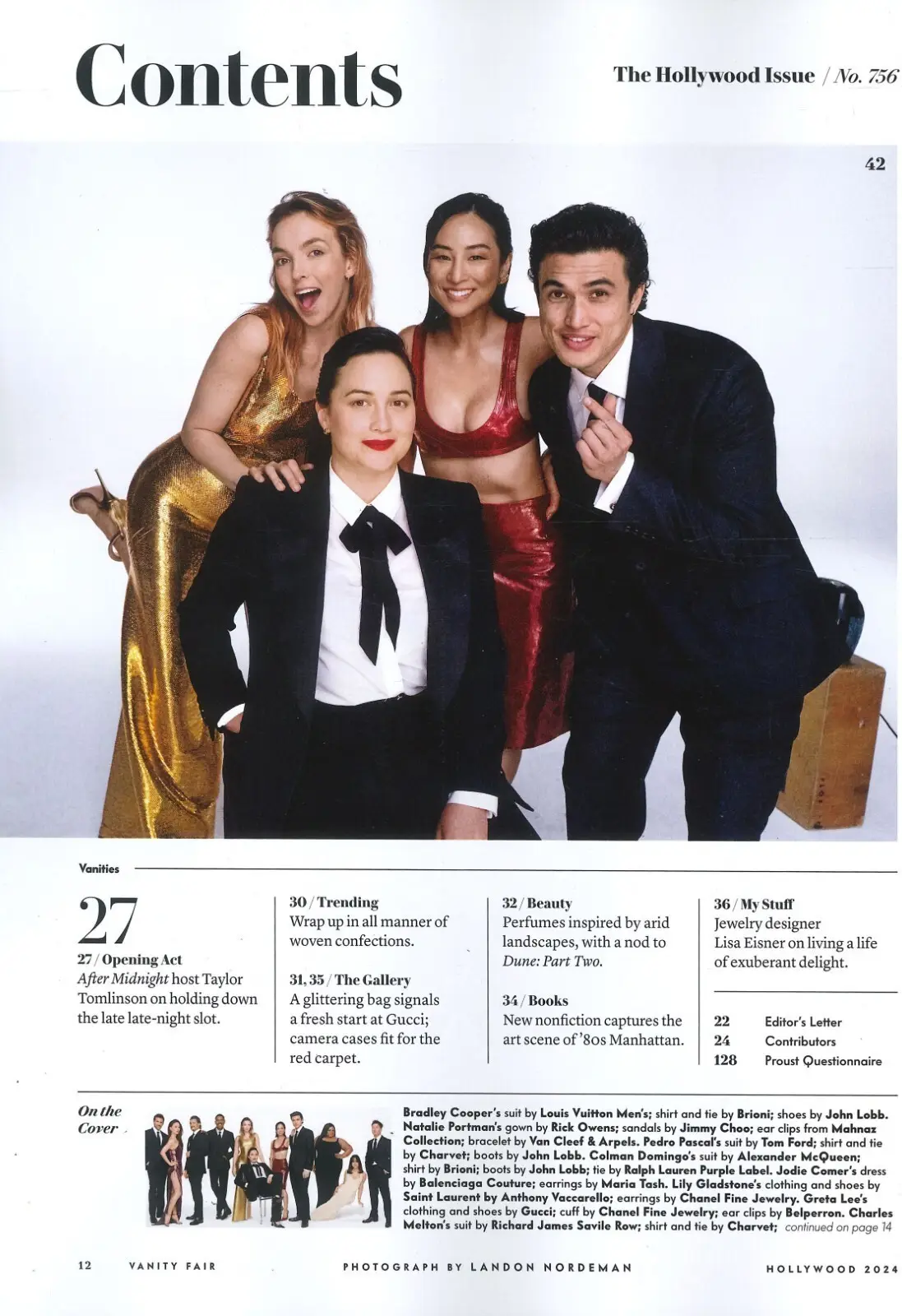 Vanity Fair Magazine: Pedro Pascal, N.Portman, 30th Annual Hollywood Issue, 2024 - image 2 | Free standard UK delivery included | Discount Quality Products