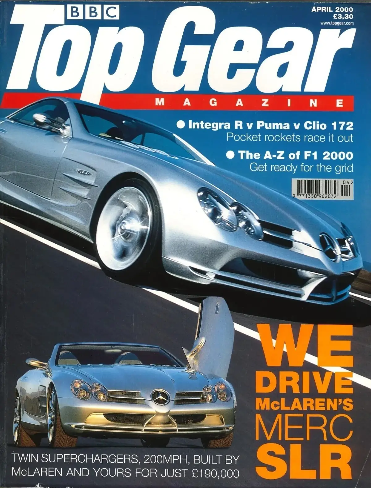 BBC Top Gear Magazine: Issue #79, Integra R, Puma, Clio 172, McLaren, April 2000